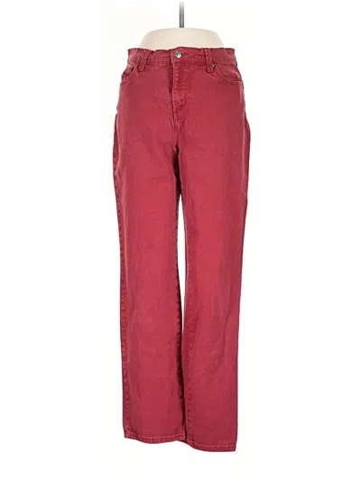 Pre-owned Gloria Vanderbilt Casual Pants In Burgundy