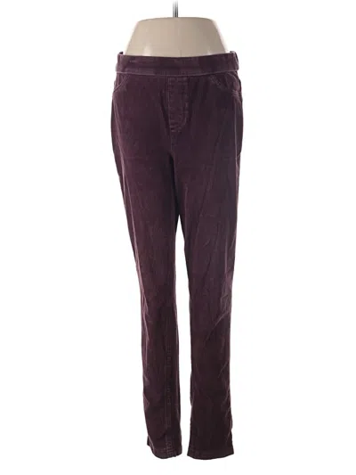 Pre-owned Gloria Vanderbilt Casual Pants In Burgundy