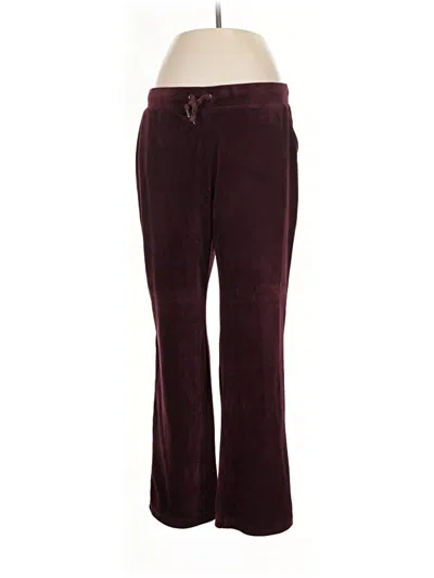 Pre-owned Gloria Vanderbilt Casual Pants In Burgundy