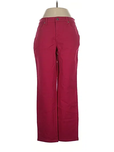 Pre-owned Gloria Vanderbilt Casual Pants In Burgundy