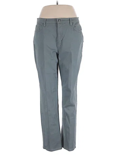 Pre-owned Gloria Vanderbilt Casual Pants In Gray
