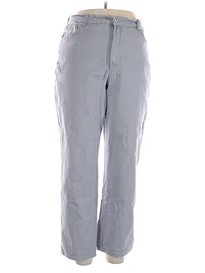 Pre-owned Gloria Vanderbilt Casual Pants In Gray