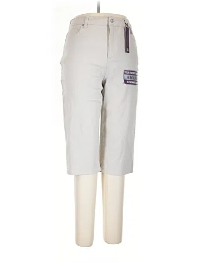 Pre-owned Gloria Vanderbilt Casual Pants In Gray
