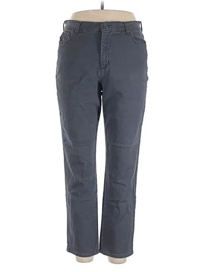 Pre-owned Gloria Vanderbilt Casual Pants In Gray