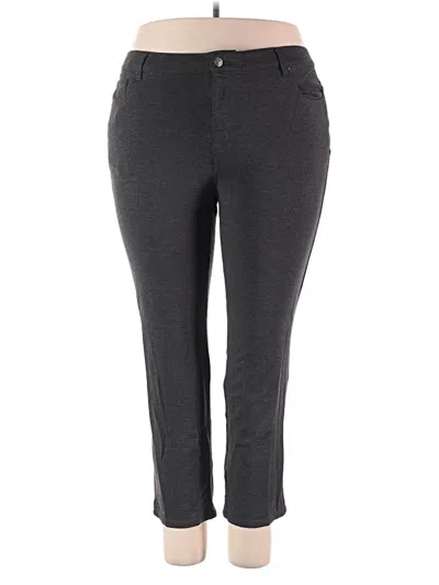 Pre-owned Gloria Vanderbilt Casual Pants In Gray