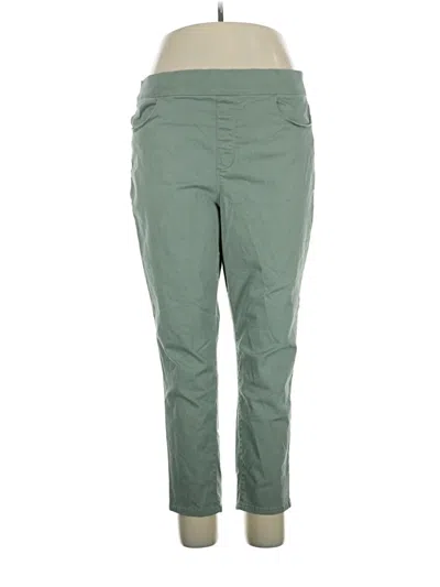 Pre-owned Gloria Vanderbilt Casual Pants In Green
