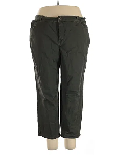 Pre-owned Gloria Vanderbilt Casual Pants In Green
