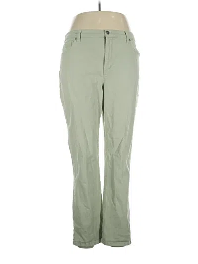 Pre-owned Gloria Vanderbilt Casual Pants In Green