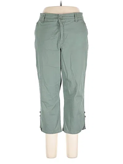 Pre-owned Gloria Vanderbilt Casual Pants In Green