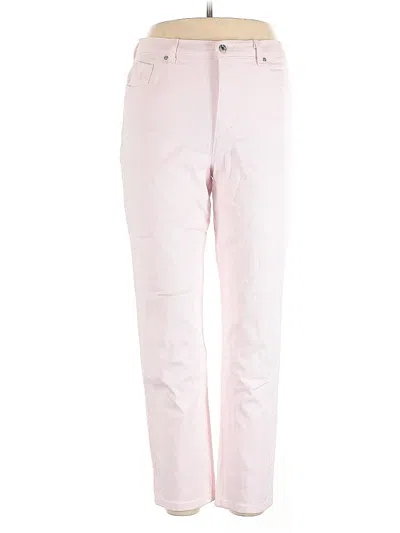 Pre-owned Gloria Vanderbilt Casual Pants In Pink