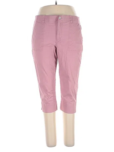 Pre-owned Gloria Vanderbilt Casual Pants In Pink
