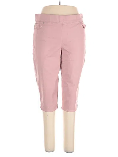 Pre-owned Gloria Vanderbilt Casual Pants In Pink