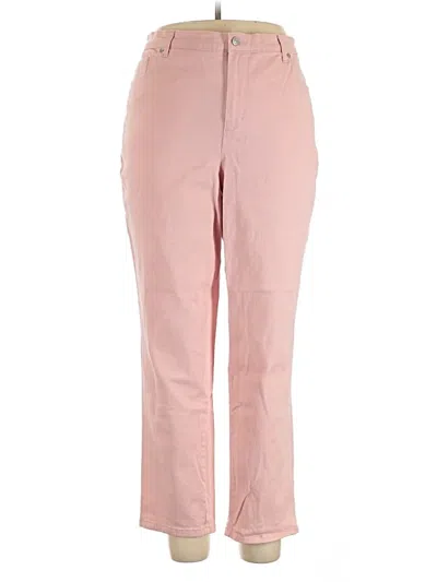 Pre-owned Gloria Vanderbilt Casual Pants In Pink