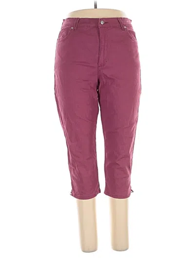 Pre-owned Gloria Vanderbilt Casual Pants In Purple