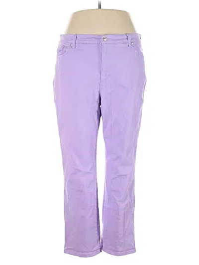 Pre-owned Gloria Vanderbilt Casual Pants In Purple
