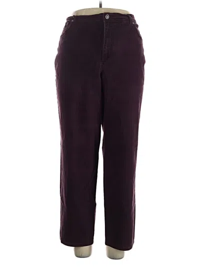 Pre-owned Gloria Vanderbilt Casual Pants In Purple