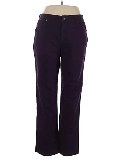Pre-owned Gloria Vanderbilt Casual Pants In Purple