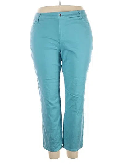 Pre-owned Gloria Vanderbilt Casual Pants In Teal