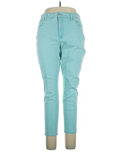 Pre-owned Gloria Vanderbilt Casual Pants In Teal