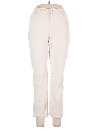 Pre-owned Gloria Vanderbilt Casual Pants In White