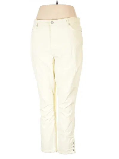 Pre-owned Gloria Vanderbilt Casual Pants In Yellow