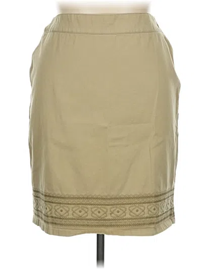 Pre-owned Gloria Vanderbilt Casual Skirt In Brown