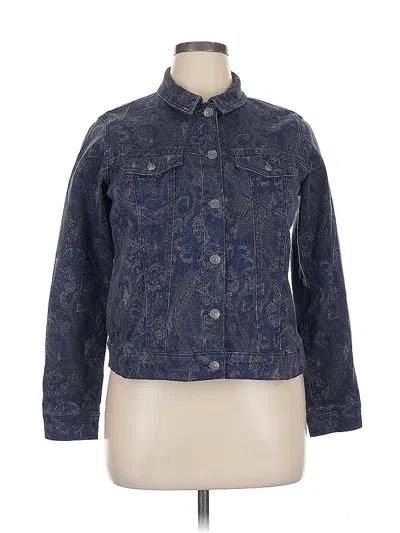 Pre-owned Gloria Vanderbilt Denim Jacket In Blue