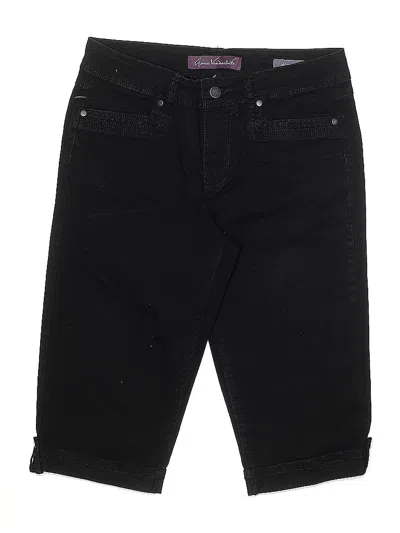 Pre-owned Gloria Vanderbilt Denim Shorts In Black