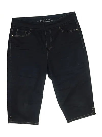 Pre-owned Gloria Vanderbilt Denim Shorts In Black