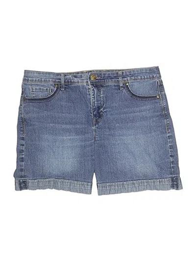 Pre-owned Gloria Vanderbilt Denim Shorts In Blue