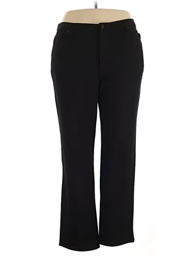Pre-owned Gloria Vanderbilt Dress Pants In Black