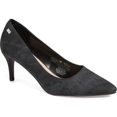 Gloria Vanderbilt Greer Faux Denim Pump In Black