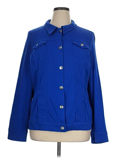 Pre-owned Gloria Vanderbilt Jacket In Blue