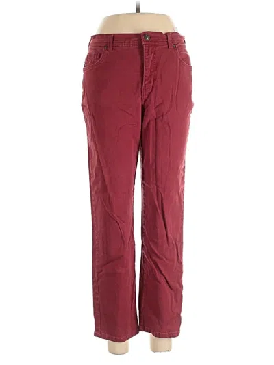 Pre-owned Gloria Vanderbilt Jeans In Burgundy