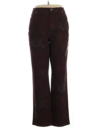 Pre-owned Gloria Vanderbilt Jeans In Burgundy