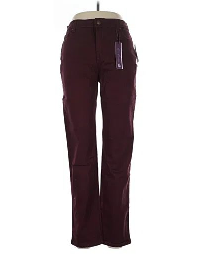 Pre-owned Gloria Vanderbilt Jeans In Burgundy