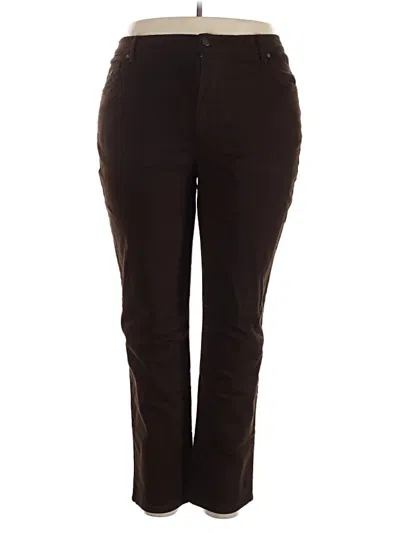 Pre-owned Gloria Vanderbilt Jeggings In Brown