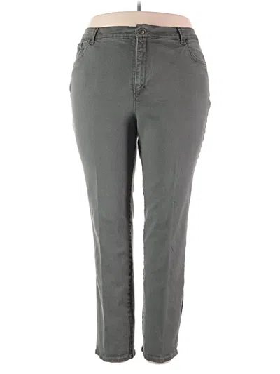 Pre-owned Gloria Vanderbilt Jeggings In Gray