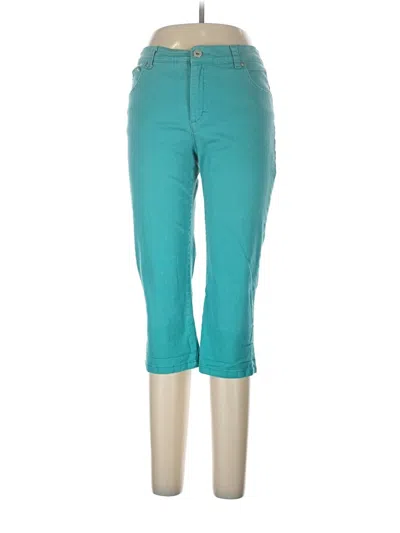 Pre-owned Gloria Vanderbilt Jeggings In Teal