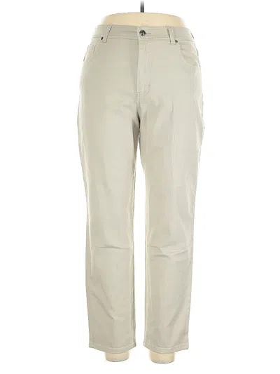 Pre-owned Gloria Vanderbilt Khaki Pant In Brown