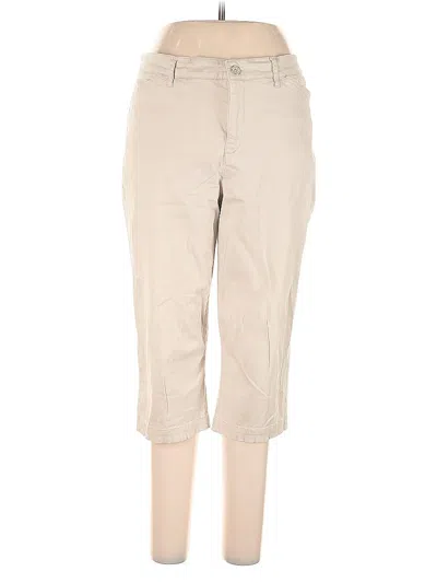 Pre-owned Gloria Vanderbilt Khaki Pant In Brown