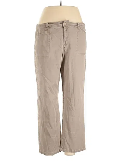Pre-owned Gloria Vanderbilt Khaki Pant In Brown