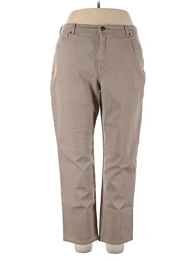 Pre-owned Gloria Vanderbilt Khaki Pant In Brown