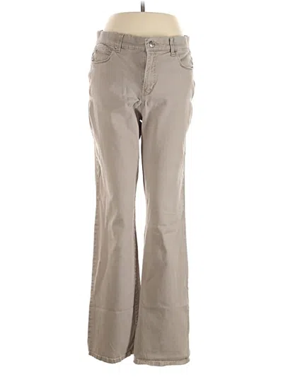 Pre-owned Gloria Vanderbilt Khaki Pant In Brown