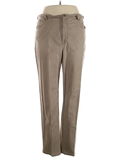 Pre-owned Gloria Vanderbilt Khaki Pant In Brown