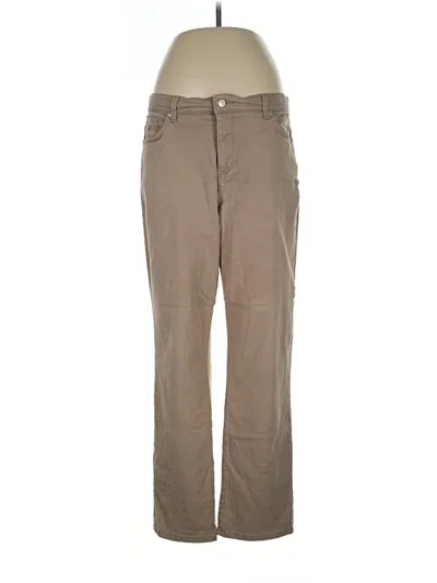 Pre-owned Gloria Vanderbilt Khaki Pant In Brown