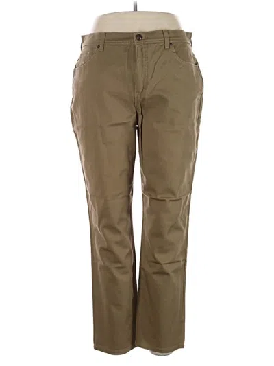Pre-owned Gloria Vanderbilt Khaki Pant In Brown