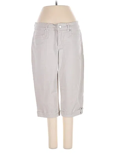 Pre-owned Gloria Vanderbilt Khaki Pant In Gray