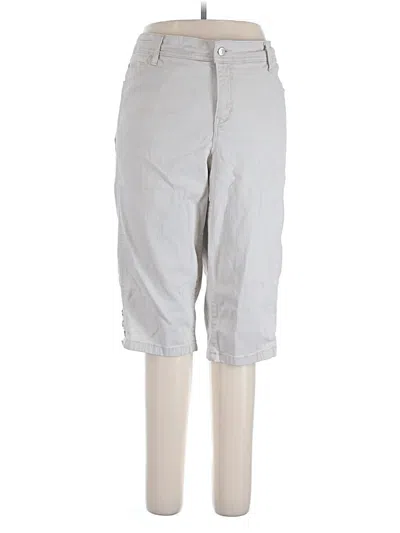 Pre-owned Gloria Vanderbilt Khaki Pant In Gray
