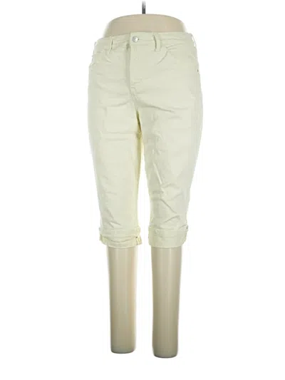 Pre-owned Gloria Vanderbilt Khaki Pant In Ivory
